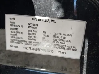 2024 Tesla Model Y Long Range z VIN 7SAYGDEE2RA219213, wystawiony jako IAAI lot #41856259 z przebiegiem 39 233 mil mil oraz . Historia ofert i sprzedaży dostępna na DreamBid. Obrazek 9.