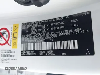 2019 Lexus RX 350 с VIN 2T2BZMCA3KC186955, выставлен на аукционе IAAI как лот 41711787 с пробегом 104 441 миль миль и . История ставок и продаж доступна на DreamBid. Изображение 9.
