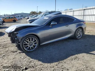 2019 Lexus RC with VIN JTHHA5BC7K5009819, listed as a Copart auction lot 48429055 with 52,286 mi miles and Salvage Title. Bid and sale history available at carsss.com. Image 1.