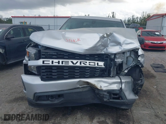 2020 Chevrolet Silverado 1500 Custom with VIN 3GCPWBEF8LG317269, listed as a IAAI auction lot 41708823 with 45,878 mi miles. Bid and sale history available at carsss.com. Image 6.