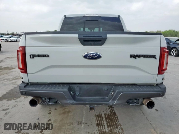 2017 Ford F-150 Raptor with VIN 1FTFW1RG2HFC86389, listed as a Copart auction lot 51668725 with 138,670 mi miles and Salvage Title. Bid and sale history available at carsss.com. Image 6.
