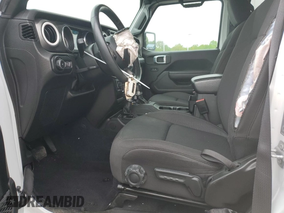 2022 Jeep Wrangler Unlimited Sport S with VIN 1C4HJXDG4NW235781, listed as a Copart auction lot 57184895 with 30,883 mi miles and Salvage title. Bid and sale history available at DreamBid. Image 7.