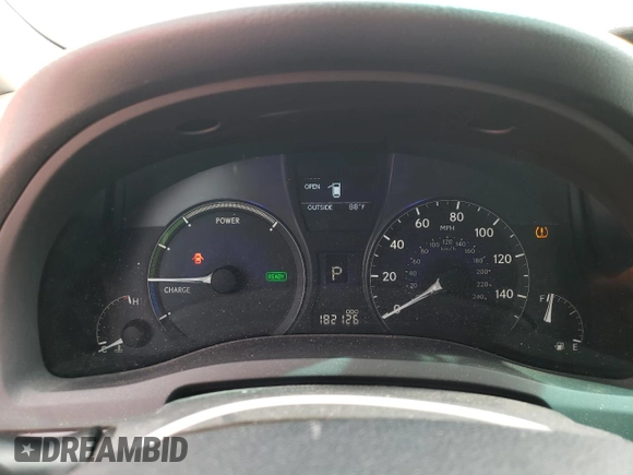 2011 Lexus RX 450h with VIN JTJBC1BA3B2045384, listed as a Copart auction lot 61182005 with 182,126 mi miles and Salvage title. Bid and sale history available at DreamBid. Image 9.