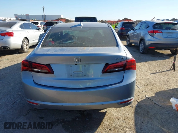 2016 Acura TLX with VIN 19UUB1F34GA013505, listed as a IAAI auction lot 41671913 with 123,164 mi miles. Bid and sale history available at carsss.com. Image 16.