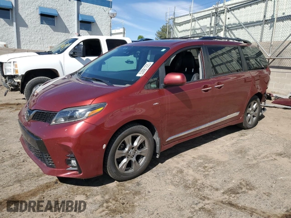 2019 Toyota Sienna SE с VIN 5TDEZ3DC6KS219708, выставлен на аукционе Copart как лот 53881225 с пробегом 116 807 миль миль и Списание • Salvage title. История ставок и продаж доступна на DreamBid. Изображение 1.