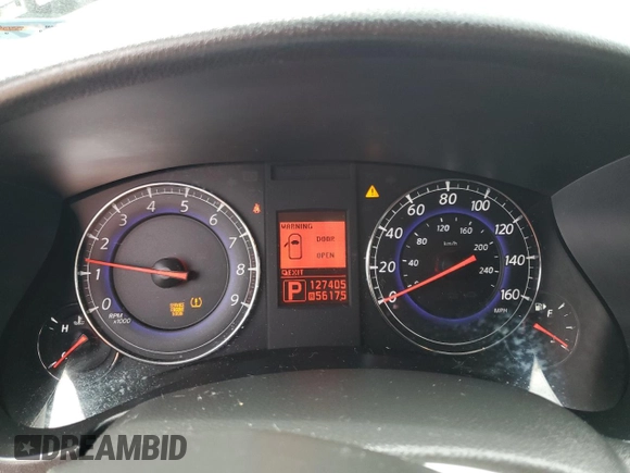 2010 Infiniti EX Journey with VIN JN1AJ0HR3AM755015, listed as a Copart auction lot 60928545 with 127,405 mi miles and Salvage title. Bid and sale history available at DreamBid. Image 9.