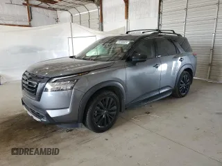 2022 Nissan Pathfinder Platinum z VIN 5N1DR3DK0NC215464, wystawiony jako Copart lot #55398925 z przebiegiem 85 302 mil mil oraz Szkoda całkowita • Salvage title. Historia ofert i sprzedaży dostępna na DreamBid. Obrazek 1.