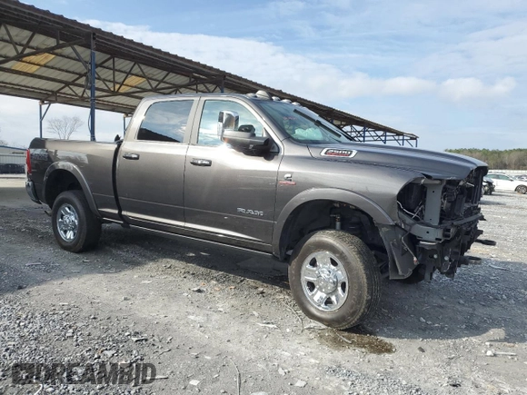 2021 Ram 2500 Laramie with VIN 3C6UR5FL5MG591697, listed as a Copart auction lot 44779435 with 37,736 mi miles and Salvage Title. Bid and sale history available at carsss.com. Image 4.