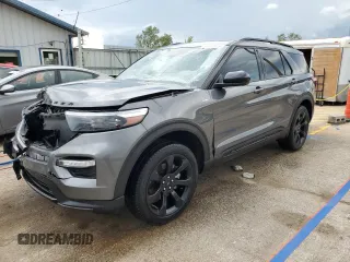 2023 Ford Explorer ST-Line z VIN 1FMSK8KH4PGA52135, wystawiony jako Copart lot #57077875 z przebiegiem 37 285 mil mil oraz Szkoda całkowita • Salvage title. Historia ofert i sprzedaży dostępna na DreamBid. Obrazek 1.