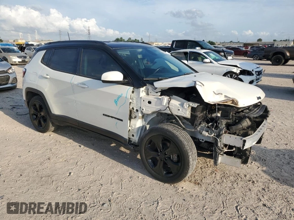2019 Jeep Compass Altitude with VIN 3C4NJCBB5KT649267, listed as a Copart auction lot 55026715 with 39,751 mi miles and Salvage Title. Bid and sale history available at carsss.com. Image 4.
