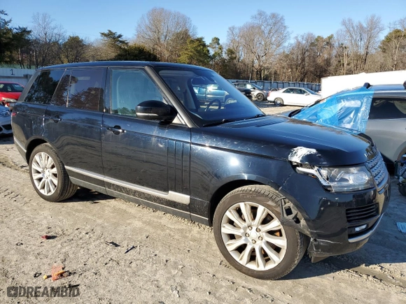 2016 Land Rover Range Rover Supercharged with VIN SALGS2EFXGA296109, listed as a Copart auction lot 45457845 with 132,406 mi miles and Salvage Title. Bid and sale history available at carsss.com. Image 4.