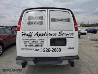 2019 GMC Savana Cargo Van with VIN 1GTW7AFG4K1216429, listed as a Copart auction lot 52788415 with 193,405 mi miles and Salvage Title. Bid and sale history available at carsss.com. Image 6.