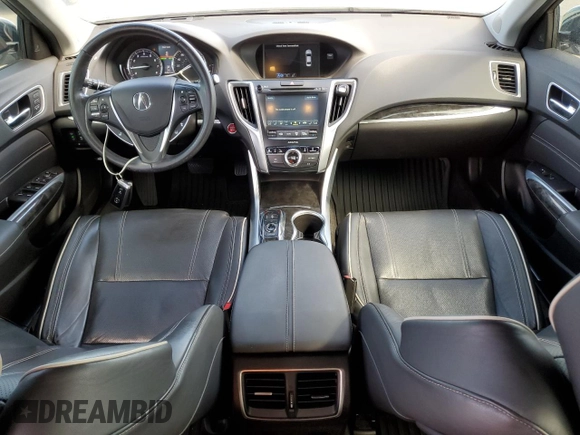 2019 Acura TLX Advance with VIN 19UUB2F80KA009509, listed as a Copart auction lot 48239715 with 44,567 mi miles and Salvage title. Bid and sale history available at DreamBid. Image 8.