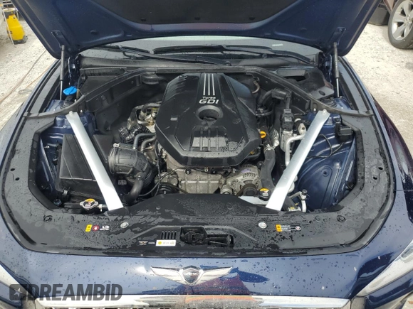 2021 Genesis G70 2.0T with VIN KMTG34LA3MU074224, listed as a Copart auction lot 74946404 with 38,171 mi miles and Non repairable. Bid and sale history available at DreamBid. Image 11.