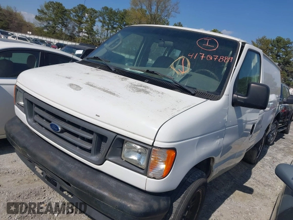 2006 Ford Econoline Cargo z VIN 1FTNE24LX6HB35472, wystawiony jako IAAI lot #41707889 z przebiegiem 259 379 mil mil oraz . Historia ofert i sprzedaży dostępna na DreamBid. Obrazek 2.