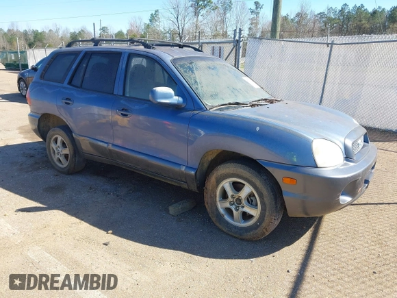 2003 Hyundai Santa Fe GLS with VIN KM8SC73D23U454976, listed as a IAAI auction lot 41777273 with 191,402 mi miles. Bid and sale history available at carsss.com. Image 1.