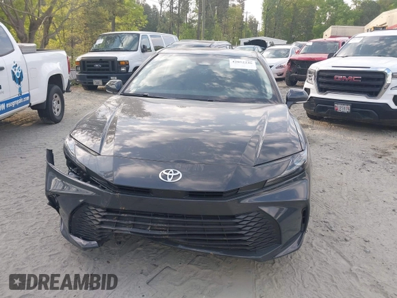 2025 Toyota Camry LE with VIN 4T1DAACKXSU541257, listed as a IAAI auction lot 42052246 with 13,585 mi miles and . Bid and sale history available at DreamBid. Image 12.