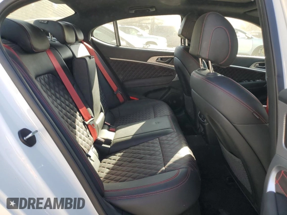 2023 Genesis G70 3.3T with VIN KMTG54TE2PU124578, listed as a Copart auction lot 79160664 with 46,500 mi miles and Salvage Title. Bid and sale history available at DreamBid. Image 10.