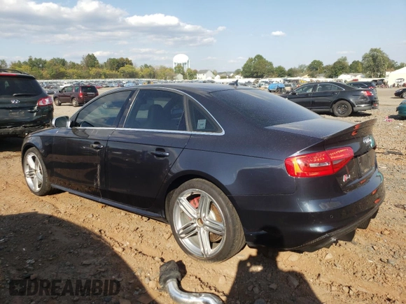 2013 Audi S4 Premium Plus with VIN WAUBGAFL2DA221334, listed as a Copart auction lot 74572834 with 117,713 mi miles and Salvage Title. Bid and sale history available at carsss.com. Image 2.