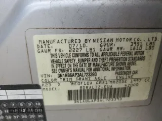 2010 Nissan Sentra S с VIN 3N1AB6AP3AL723393, выставлен на аукционе Copart как лот 56348045 с пробегом 161 426 миль миль и Списание • Salvage title. История ставок и продаж доступна на DreamBid. Изображение 12.
