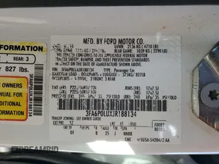 2018 Ford Fusion SE z VIN 3FA6P0LUXJR188134, wystawiony jako Copart lot #48048605 z przebiegiem 95 633 mil mil oraz Szkoda całkowita • Salvage title. Historia ofert i sprzedaży dostępna na DreamBid. Obrazek 12.