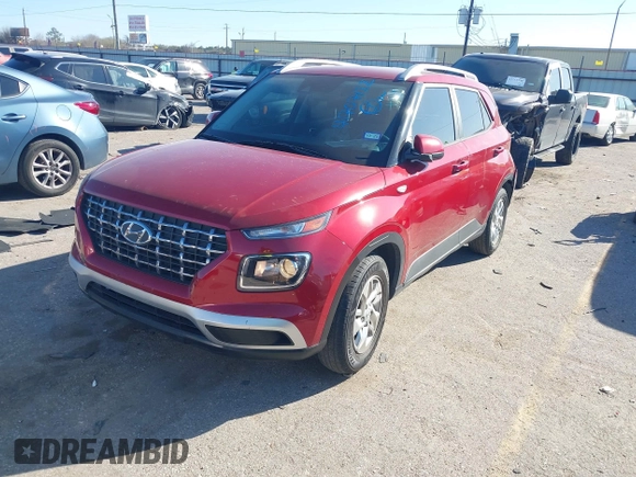 2020 Hyundai Venue SEL with VIN KMHRC8A3XLU018200, listed as a IAAI auction lot 41707122 with 21,529 mi miles. Bid and sale history available at carsss.com. Image 2.