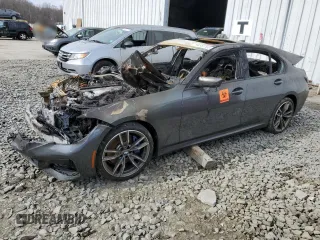 2020 BMW 3 Series M340i xDrive with VIN WBA5U9C01LA380858, listed as a Copart auction lot 45355165 with Not Provided miles and Salvage Title. Bid and sale history available at DreamBid. Image 1.