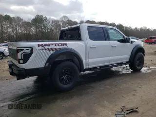 2024 Ford F-150 Raptor with VIN 1FTFW1RG5RFA24884, listed as a Copart auction lot 48981025 with 116 mi miles and Salvage Title. Bid and sale history available at DreamBid. Image 3.
