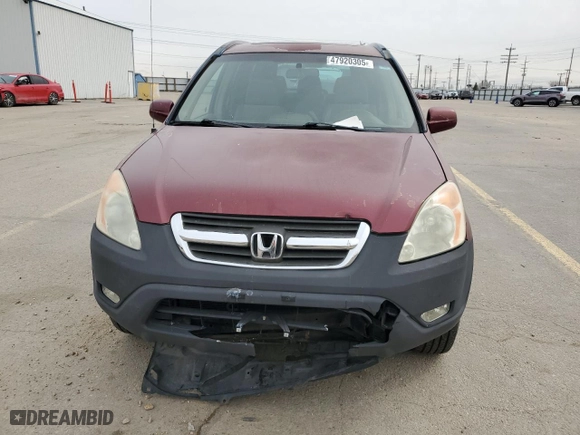 2004 Honda CR-V EX with VIN JHLRD788X4C043900, listed as a Copart auction lot 47920305 with 231,568 mi miles and Salvage Title. Bid and sale history available at carsss.com. Image 5.