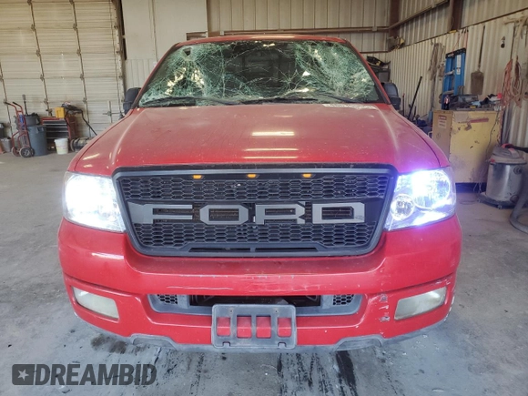 2004 Ford F-150 XL with VIN 1FTRF12W84NA67919, listed as a Copart auction lot 46639055 with 186,917 mi miles and Salvage Title. Bid and sale history available at carsss.com. Image 5.