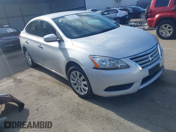 2015 Nissan Sentra SR with VIN 3N1AB7AP8FL665794, listed as a IAAI auction lot 42140522 with 57,621 mi miles and . Bid and sale history available at DreamBid. Image 1.