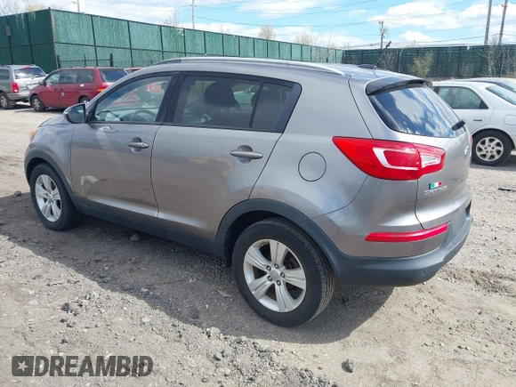 2011 Kia Sportage LX with VIN KNDPB3A21B7140790, listed as a IAAI auction lot 41995888 with 77,678 mi miles and . Bid and sale history available at carsss.com. Image 3.