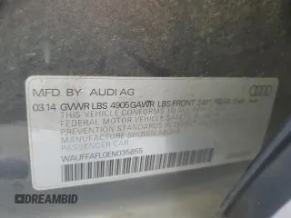 2014 Audi A4 Premium Plus z VIN WAUFFAFL0EN035855, wystawiony jako Copart lot #58722385 z przebiegiem 64 067 mil mil oraz Szkoda całkowita • Salvage title. Historia ofert i sprzedaży dostępna na DreamBid. Obrazek 13.