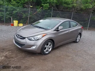 2012 Hyundai Elantra GLS with VIN 5NPDH4AEXCH095704, listed as a IAAI auction lot 42093583 with 99,154 mi miles. Bid and sale history available at carsss.com. Image 2.