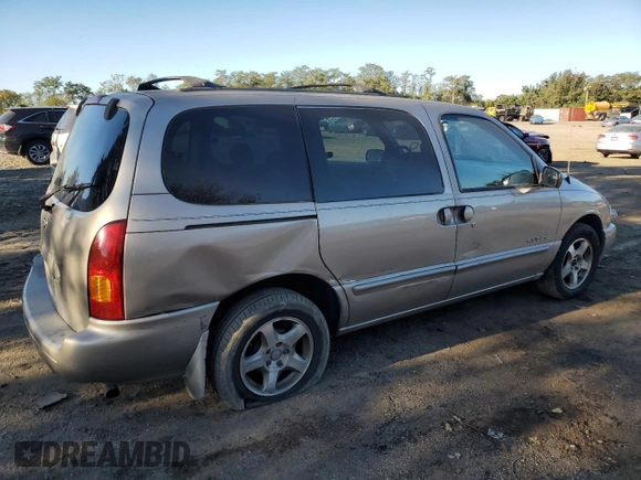 2000 Nissan Quest GXE z VIN 4N2XN11T1YD846668, wystawiony jako Copart lot #74711164 z przebiegiem 133 947 mil mil oraz Szkoda całkowita • Salvage title. Historia ofert i sprzedaży dostępna na DreamBid. Obrazek 3.