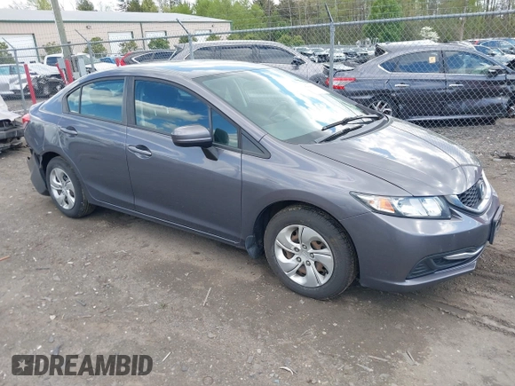 2015 Honda Civic LX with VIN 2HGFB2F55FH543983, listed as a IAAI auction lot 42044159 with 130,266 mi miles and . Bid and sale history available at DreamBid. Image 1.
