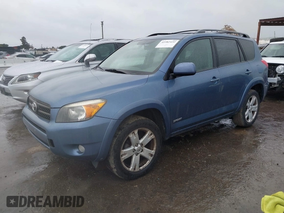 2006 Toyota RAV4 Sport with VIN JTMZD32V266014784, listed as a IAAI auction lot 41582432 with 75,459 mi miles. Bid and sale history available at carsss.com. Image 2.