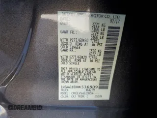 2017 Nissan Titan SL with VIN 1N6AA1E6XHN536809, listed as a Copart auction lot 47956345 with 135,207 mi miles and Salvage title. Bid and sale history available at DreamBid. Image 12.