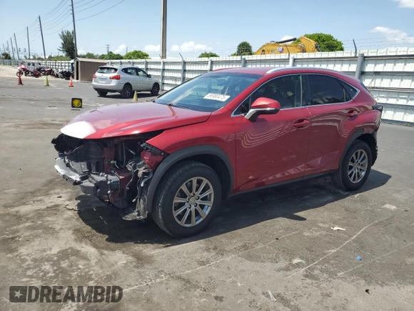 2017 Lexus NX 200t z VIN JTJYARBZ8H2054241, wystawiony jako Copart lot #56980475 z przebiegiem 97 173 mil mil oraz Szkoda całkowita • Salvage title. Historia ofert i sprzedaży dostępna na DreamBid. Obrazek 1.