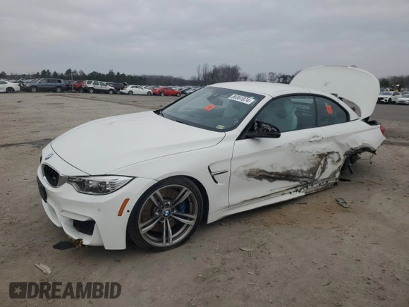 2016 BMW M4 with VIN WBS3U9C5XGP969683, listed as a Copart auction lot 86561874 with 63,846 mi miles and Salvage Title. Bid and sale history available at carsss.com. Image 1.
