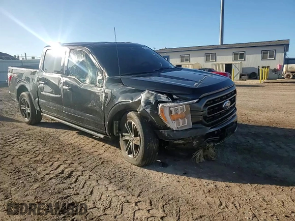 2023 Ford F-150 XL with VIN 1FTFW1E87PKE76757, listed as a Copart auction lot 87314154 with 10,280 mi miles and Salvage Title. Bid and sale history available at carsss.com. Image 10.