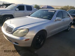 2000 Mercedes-Benz S-Class with VIN WDBNG75J2YA055873, listed as a Copart auction lot 62303444 with 236,646 mi miles and Salvage Title. Bid and sale history available at carsss.com. Image 1.