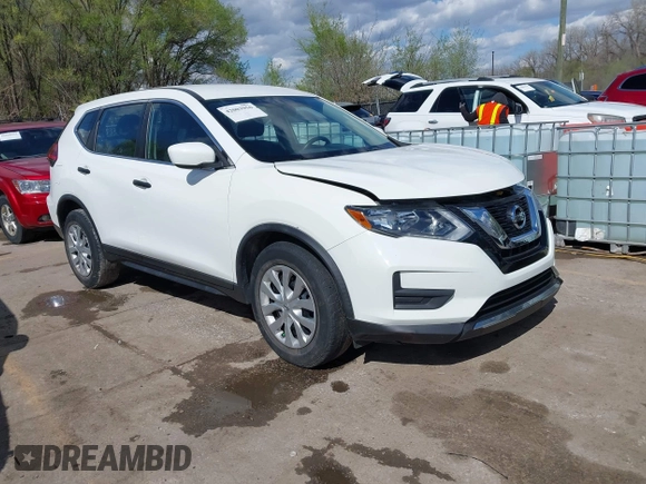 2017 Nissan Rogue SV with VIN KNMAT2MV9HP555609, listed as a IAAI auction lot 42003956 with 156,966 mi miles and . Bid and sale history available at carsss.com. Image 1.