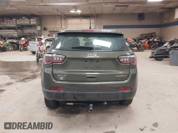 2020 Jeep Compass Sport with VIN 3C4NJDAB7LT132688, listed as a IAAI auction lot 41262430 with 91,167 mi miles and . Bid and sale history available at DreamBid. Image 16.