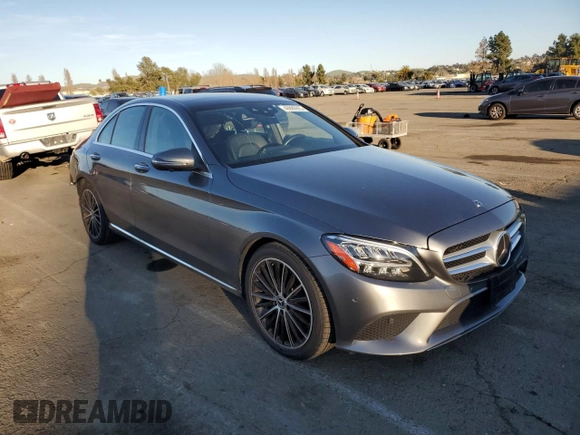 2020 Mercedes-Benz C with VIN WDDWF8DBXLR527729, listed as a Copart auction lot 46880925 with 35,825 mi miles and Salvage Title. Bid and sale history available at carsss.com. Image 4.
