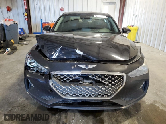 2019 Genesis G70 Advanced with VIN KMTG54LE3KU037703, listed as a Copart auction lot 50238845 with 100,022 mi miles and Salvage title. Bid and sale history available at DreamBid. Image 5.