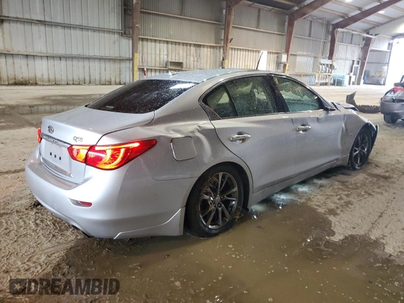 2017 Infiniti Q50 Signature Edition with VIN JN1EV7AP4HM738659, listed as a Copart auction lot 63896853 with 71,918 mi miles and Salvage title. Bid and sale history available at DreamBid. Image 3.