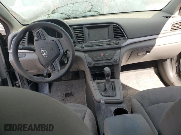 2018 Hyundai Elantra Value Edition with VIN 5NPD84LF9JH345971, listed as a Copart auction lot 42875605 with Not Provided miles and Salvage Title. Bid and sale history available at DreamBid. Image 8.