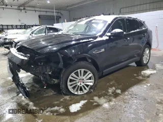 2020 Jaguar F-Pace 30t Prestige with VIN SADCK2GX5LA632775, listed as a Copart auction lot 46802965 with 60,359 mi miles and Salvage Title. Bid and sale history available at DreamBid. Image 1.