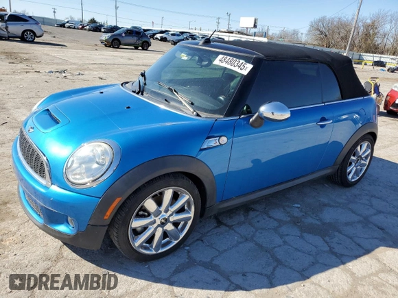 2010 MINI Convertible S с VIN WMWMS3C51ATZ85359, выставлен на аукционе Copart как лот 48480345 с пробегом 95 245 миль миль и Чистый • Clean title. История ставок и продаж доступна на DreamBid. Изображение 1.